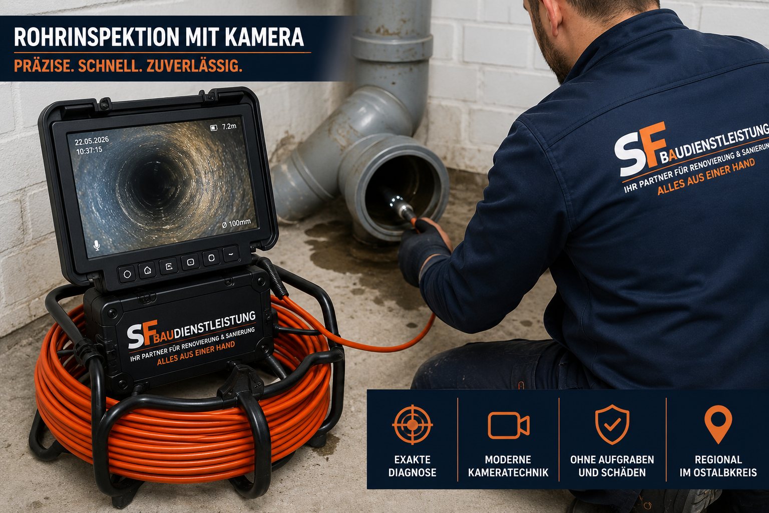 Rohrinspektion mit Kamera Schwäbisch Gmünd